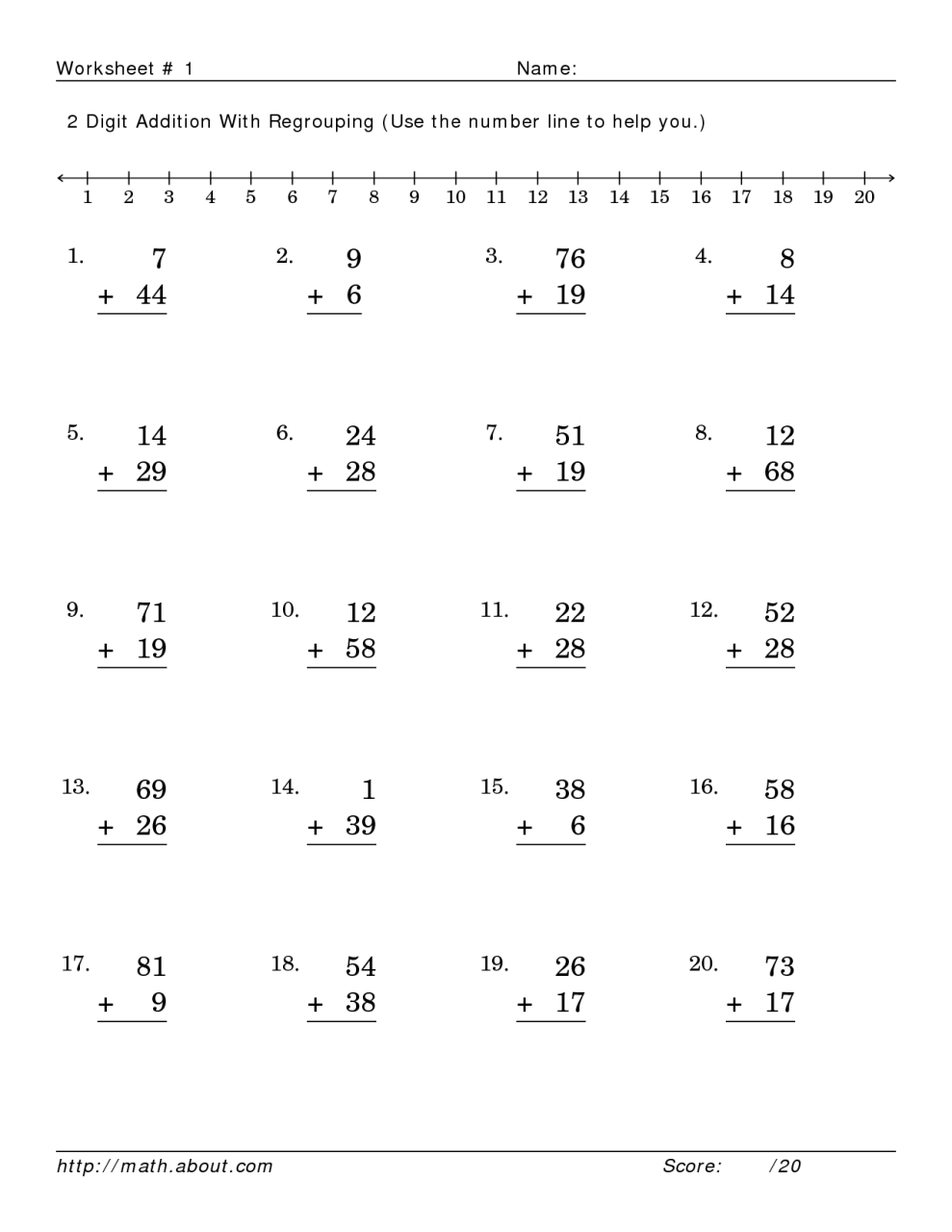 Mixed Addition And Subtraction Worksheets For Grade 3