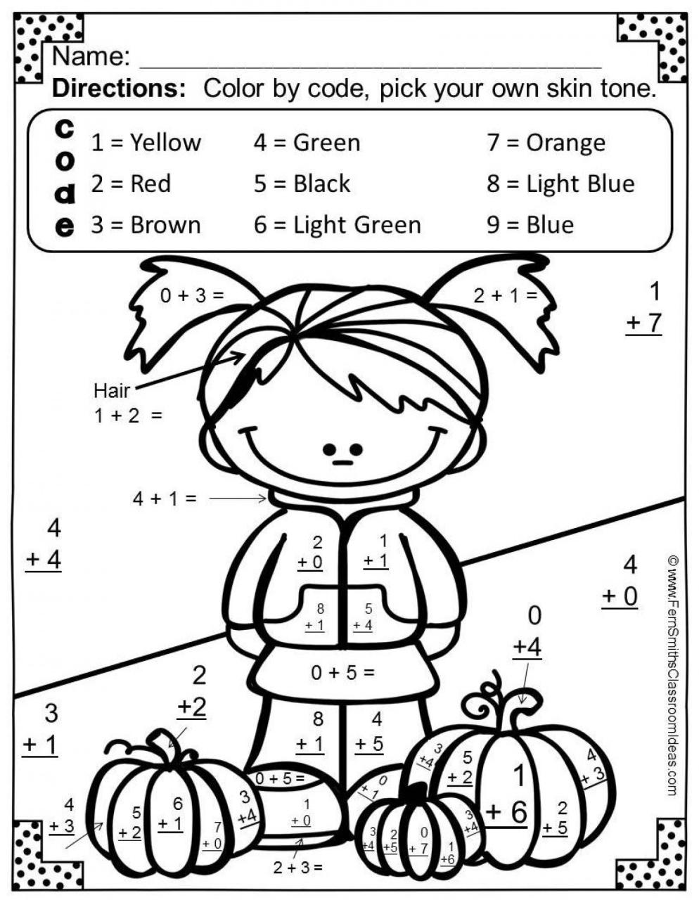 1St Grade Math Coloring Sheets Calendar Inspiration Design