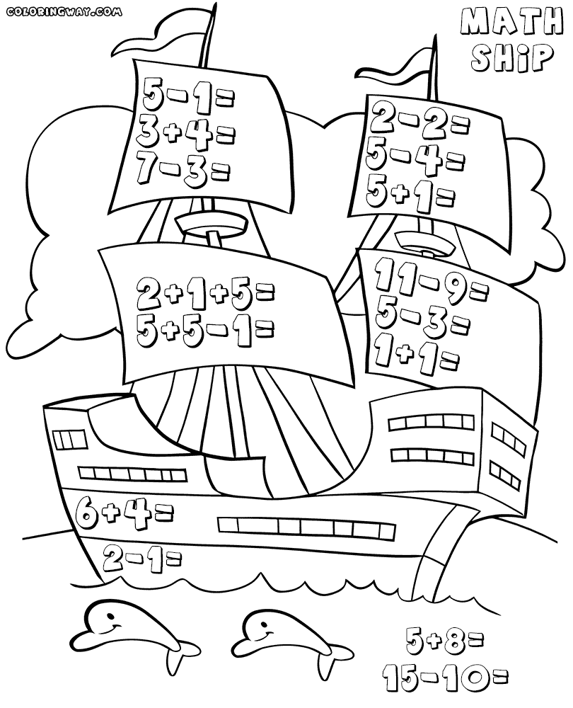 Math coloring worksheets Coloring pages to download and print