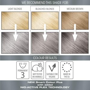 Hair Dye Permanent Metallic Graphite Grey Cruelty Free Vegans 125ml