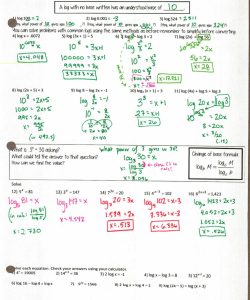 More Logs! Insert Clever Math Pun Here Algebra Worksheets Free Download