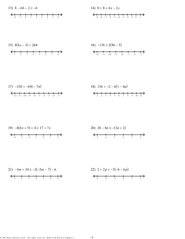 Solving Multi Step Equations Worksheet With Fractions