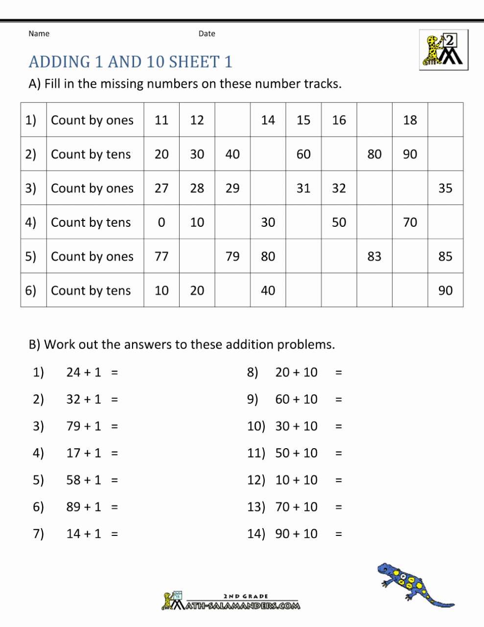 Addition Patterns 3Rd Grade Worksheets