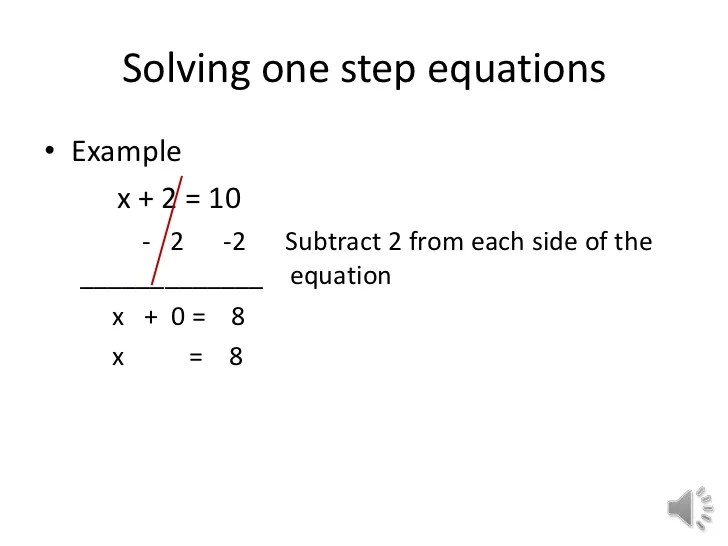 One Step Equation Worksheets Addition And Subtraction