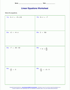 Solving Adding And Subtraction Equations Worksheet Tessshebaylo
