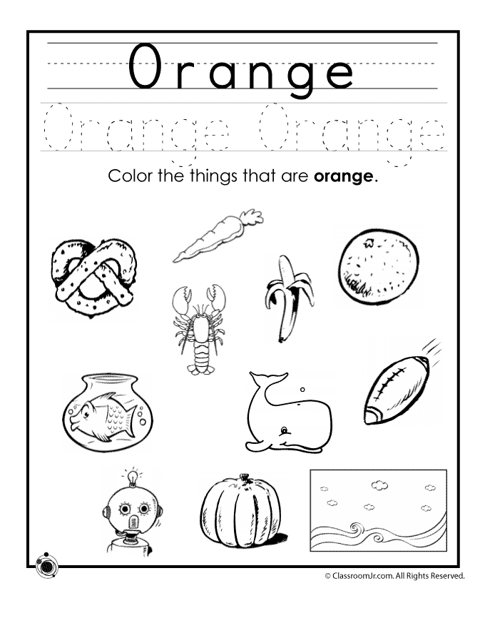 Orange Color Activities For Kindergarten