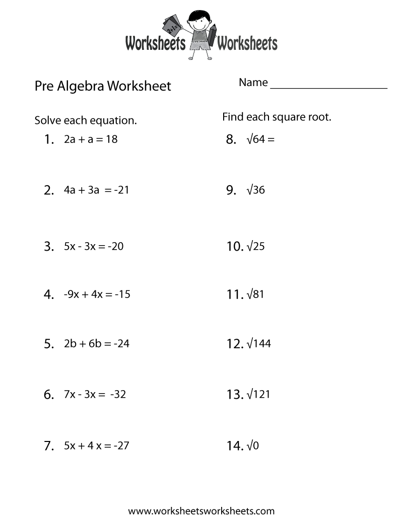 Glencoe Algebra 1 Worksheets Pdf