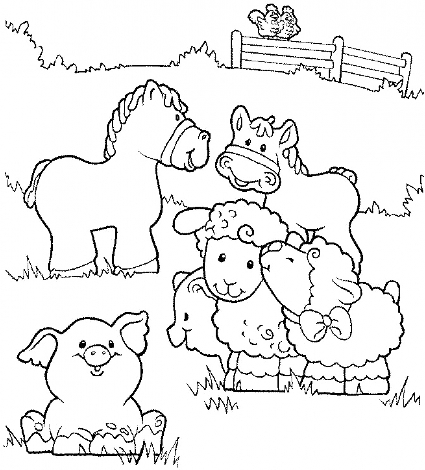 20+ Free Printable Farm Animal Coloring Pages