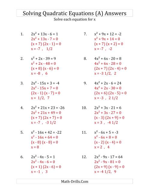Corbettmaths Solutions Of Equations Fsmq Teacher Delivery Guide