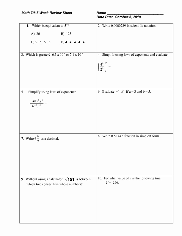 10+ Trends For Rational Numbers Worksheets 8th Grade