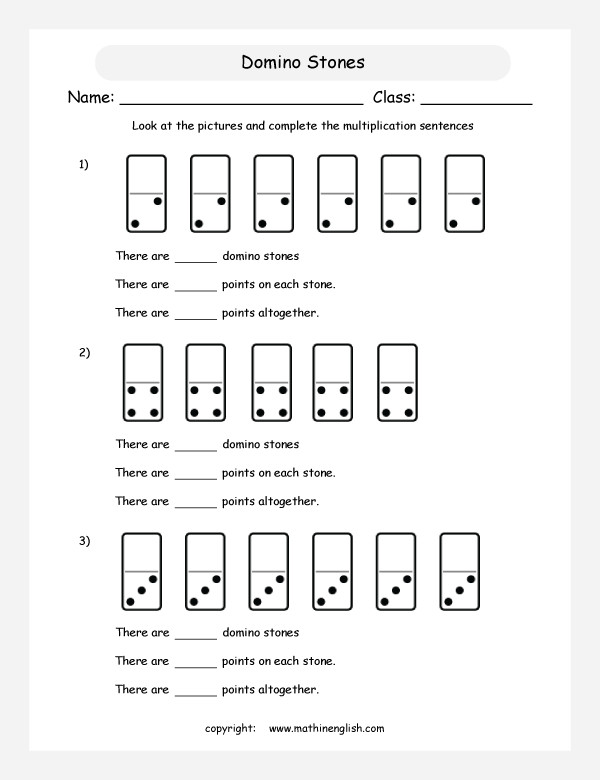 Multiplication As Repeated Addition Worksheets Grade 1