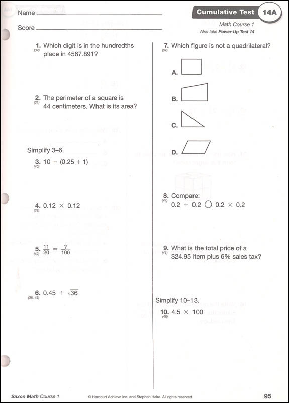 5Th Grade Math Worksheets Pdf Packet