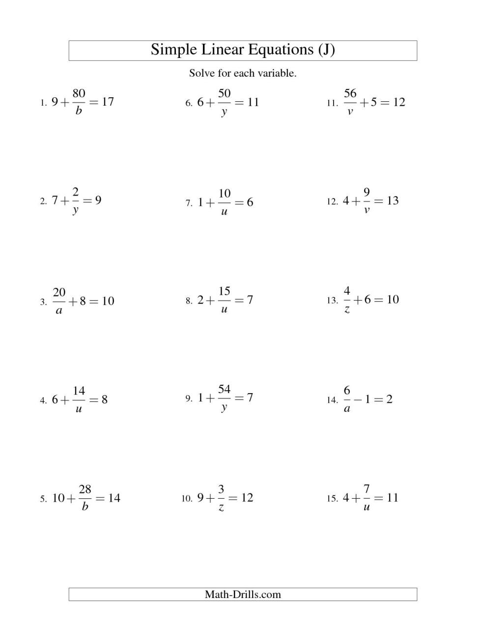 7Th Grade Algebra Word Problems Worksheet Free Printable 7th Grade