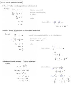 Solving Linear Equations With Fractions Worksheet