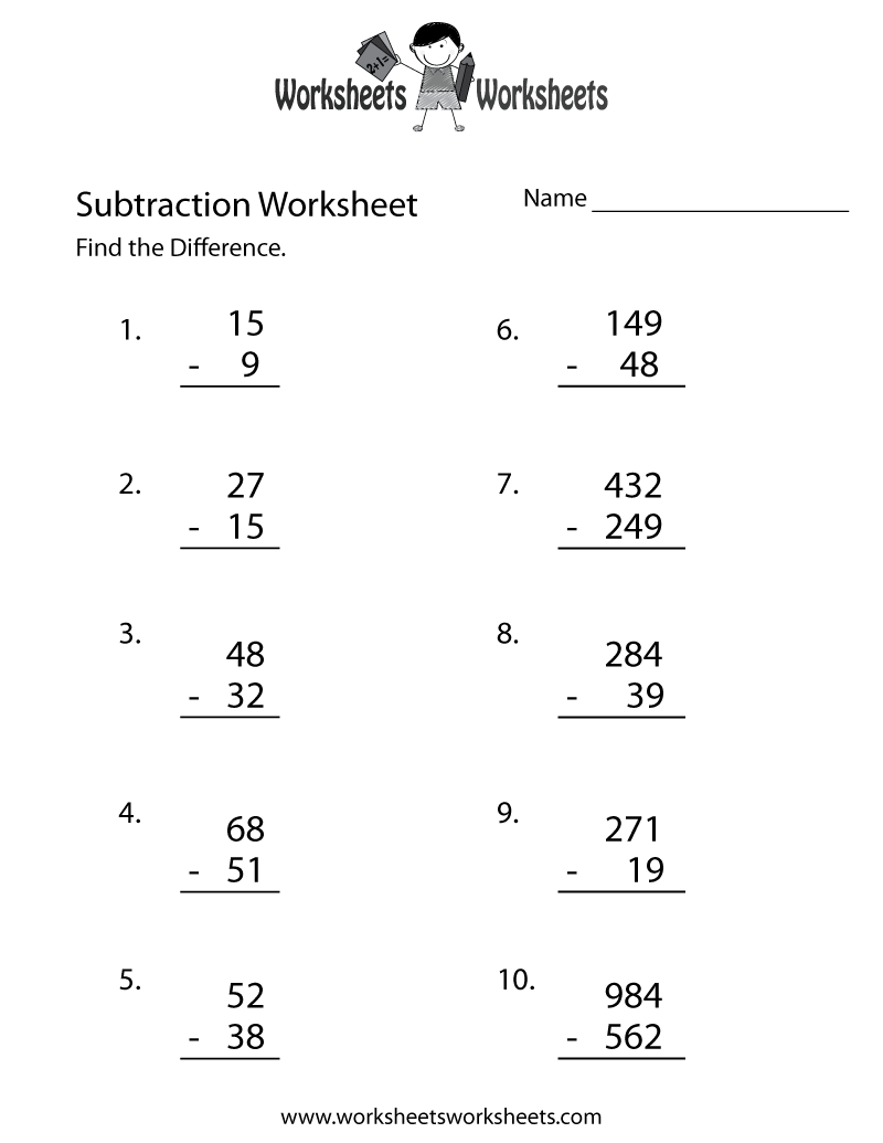 Addition And Subtraction Mixed Worksheets Generator