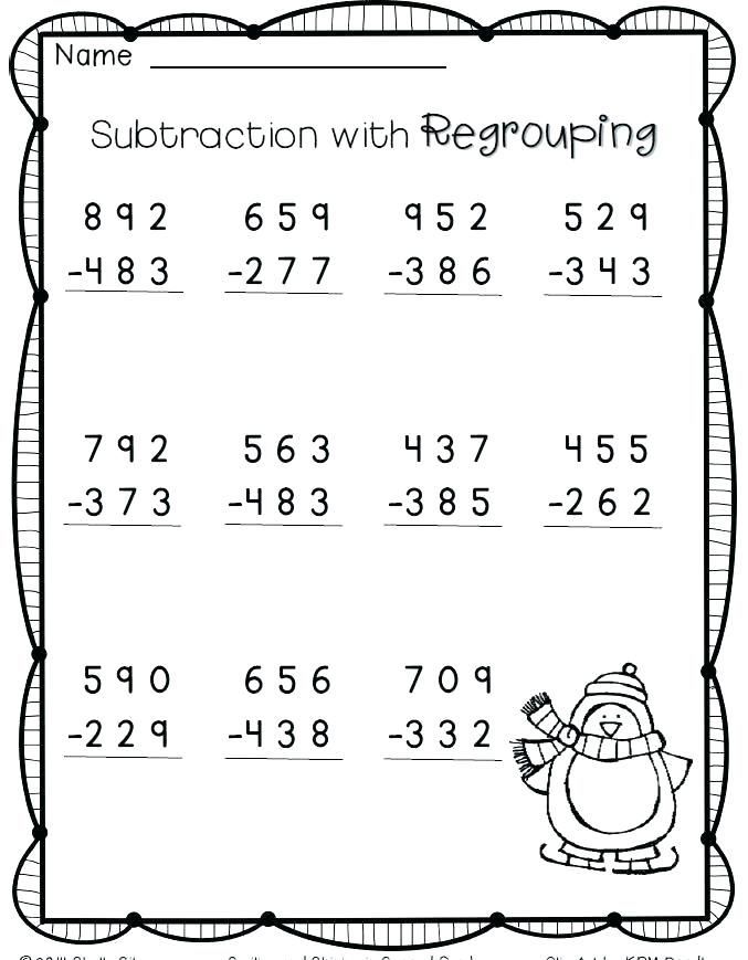 3 Digit Addition Worksheets With Regrouping