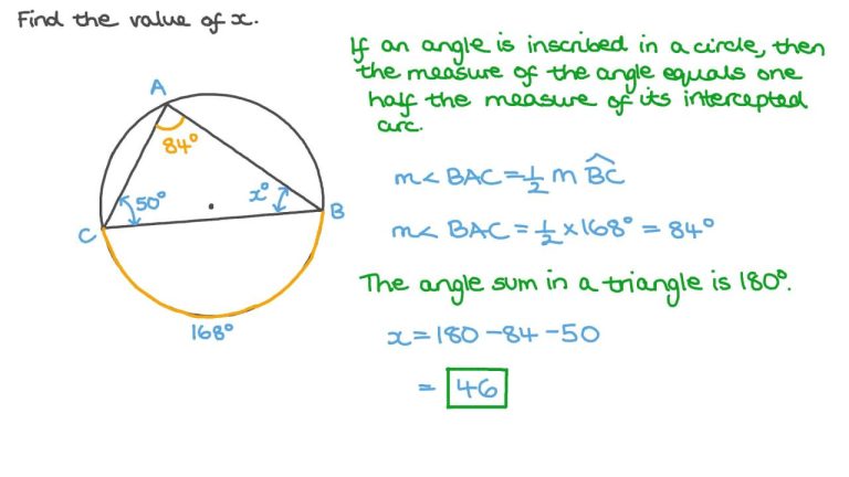 How To Find Angles With Arcs