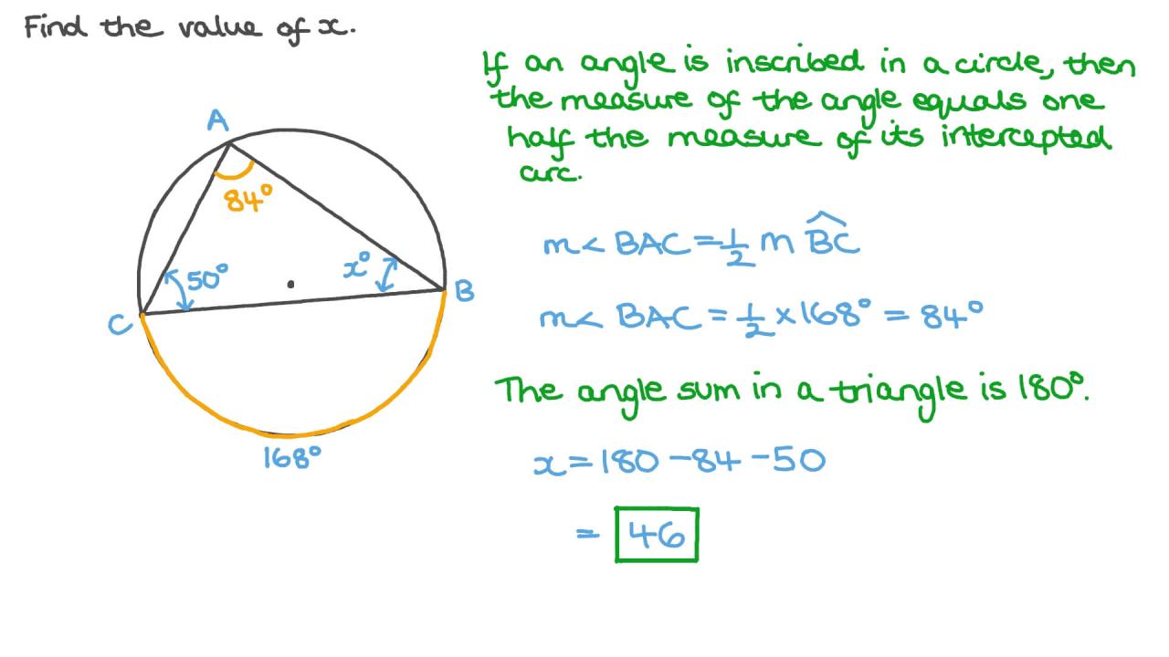 How To Find Angles With Arcs
