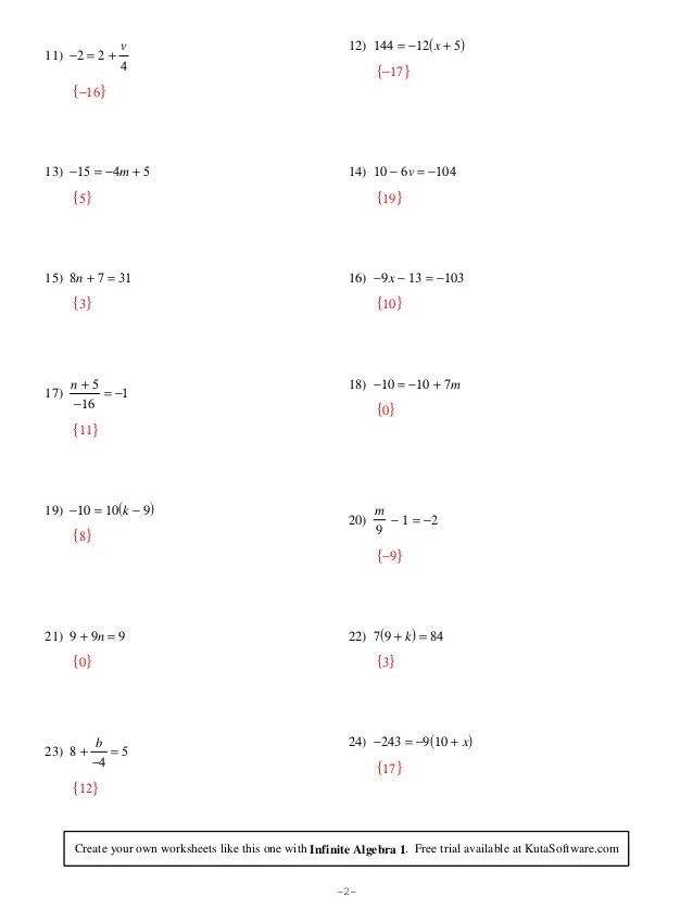 Two Way Tables Matching Worksheet Answer Key