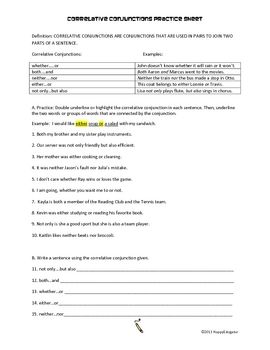 5th Grade Conjunction Worksheets For Grade 5