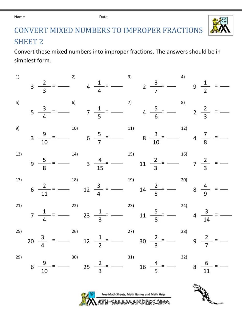 15 Adding Mixed Fractions Worksheets 2 ESL Worksheets Kids