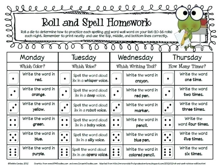 First Grade Fun Spelling Worksheets