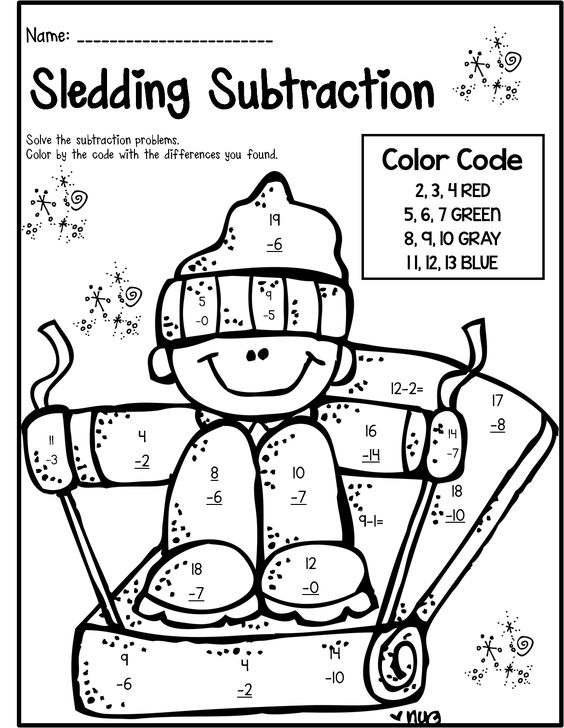 Kindergarten Worksheets Math Addition And Subtraction