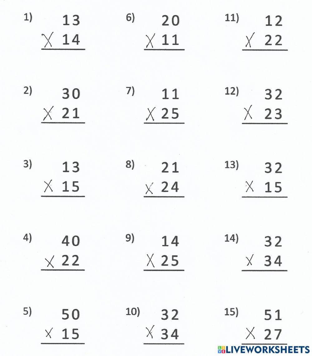 Multiples Of 2 5 And 10 Worksheets