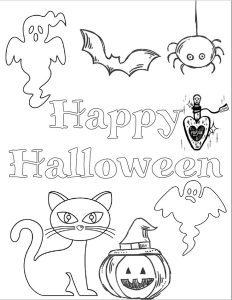 5 Free Printable Halloween Coloring Pages for Kids Halloween coloring