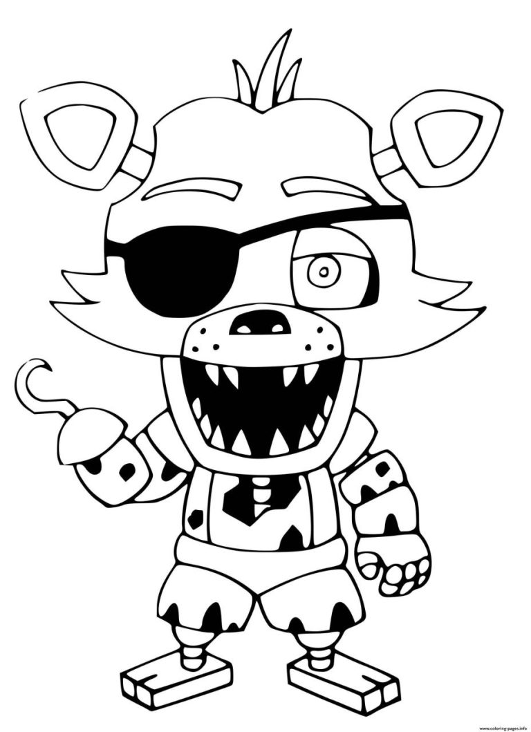 Fnaf Coloring Pages Cute
