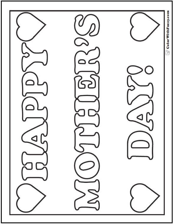 Mothers Day Coloring Pages In Spanish