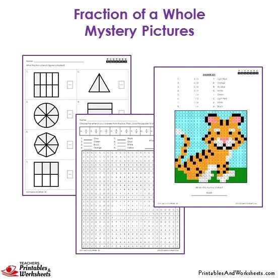 3Rd Grade Fraction Coloring Sheets