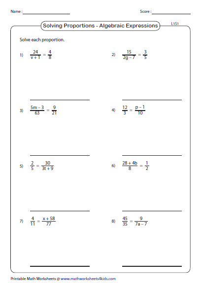 Ratio Worksheets Ks3 With Answers