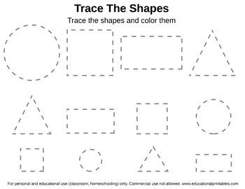 Shapes Worksheets For Kindergarten Pdf