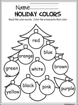 Christmas Worksheets For Kids/ Coloring Pdf