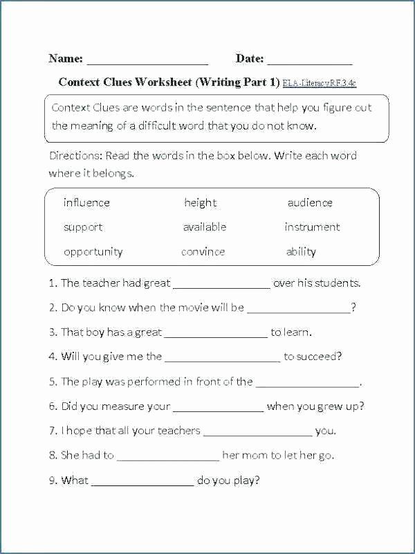 8Th Grade Grammar Worksheets With Answer Key