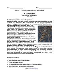 8Th Grade Science Reading Comprehension Worksheets