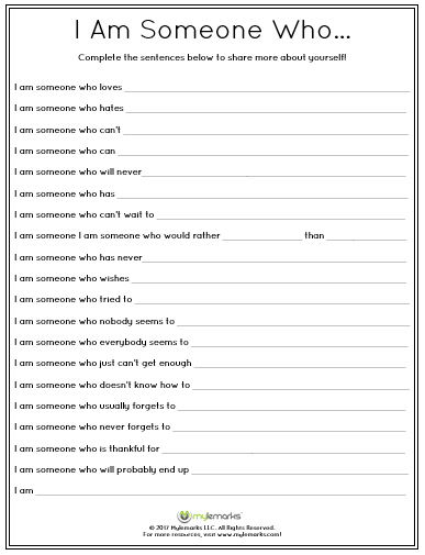 Self Respect Printable Worksheets Life Skills Worksheets For Adults