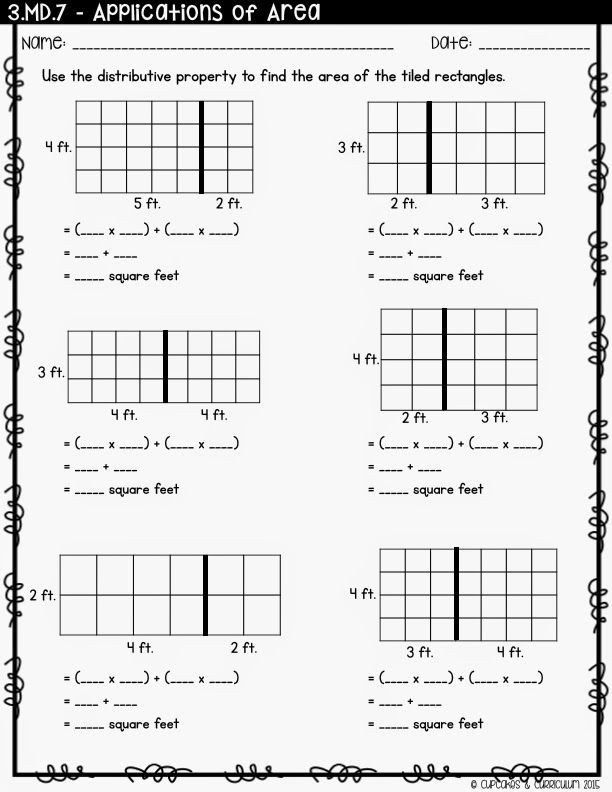 Distributive Property Of Multiplication Worksheets 3Rd Grade Pdf