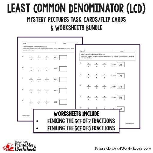 Least Common Multiple Worksheet With Answers Pdf