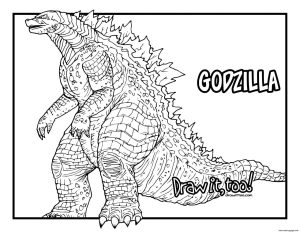 2 Godzilla Coloring Pages to Print Worksheet 001 6F7D3B Godzilla