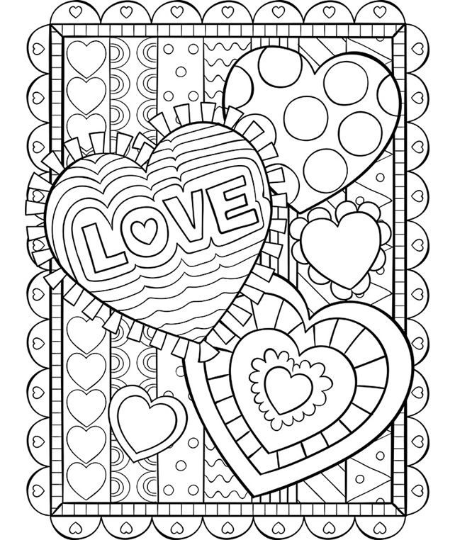 Valentines Coloring Pages Funny