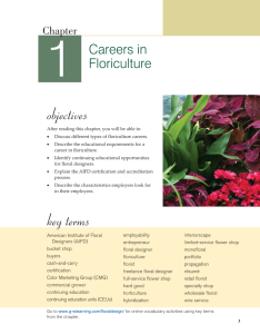 Elements Of Floral Design Worksheet