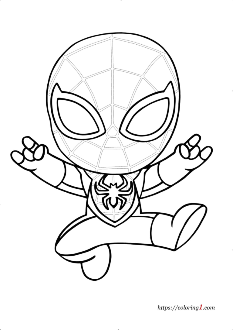 Spiderman Coloring Pages Miles Morales