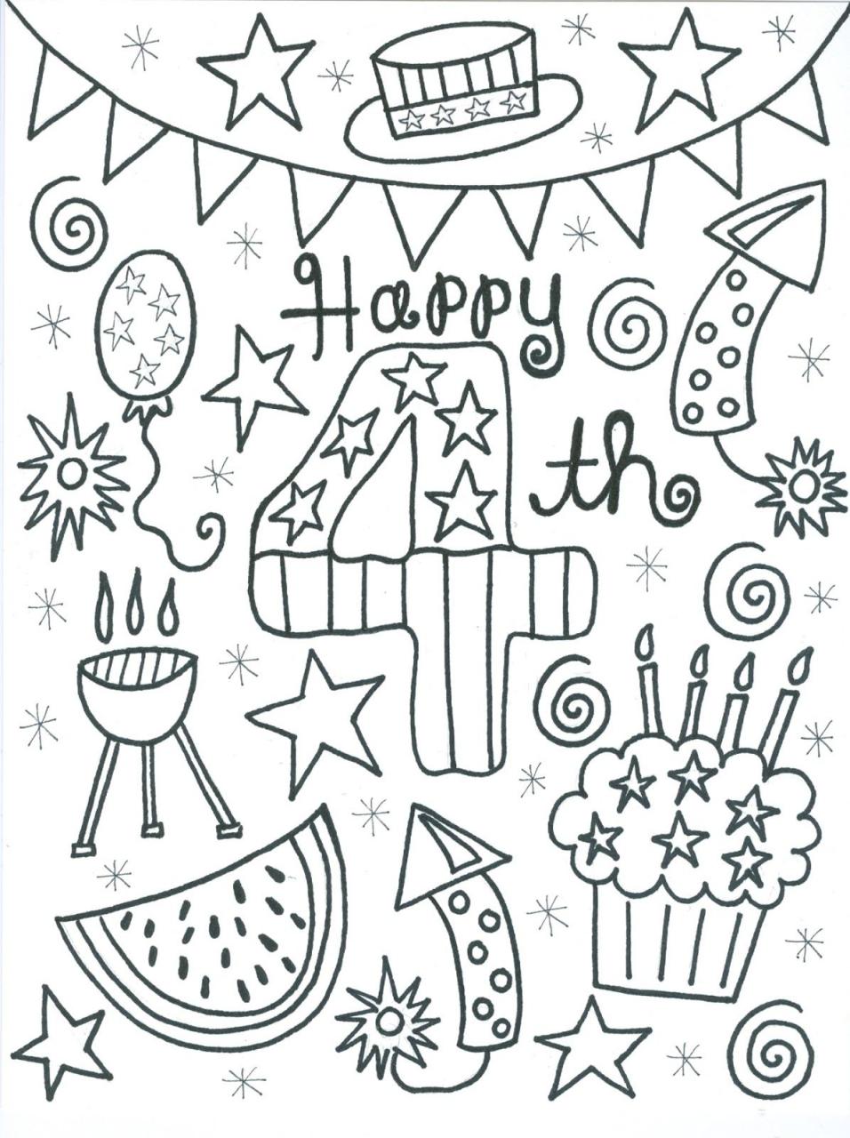 Free Printable Coloring Pages For 4Th Of July