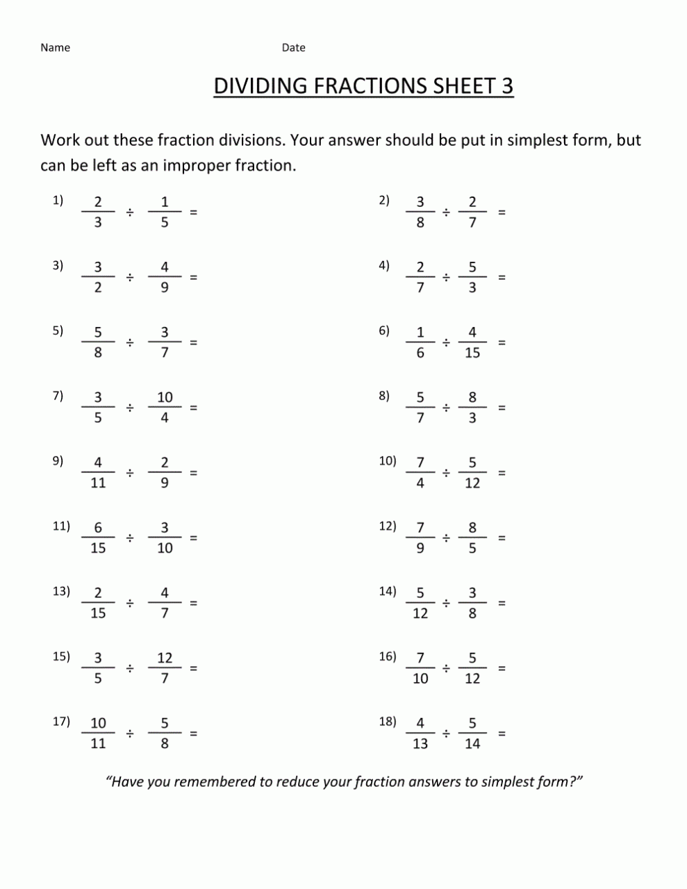 Printable 8th Grade Math Worksheets Pdf