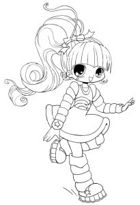 Cute Anime Coloring Pages With Cute Style Educative Printable