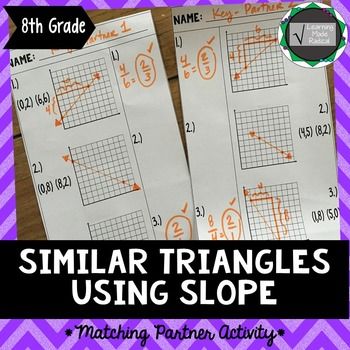 Slope And Similar Triangles Worksheet Answer Key