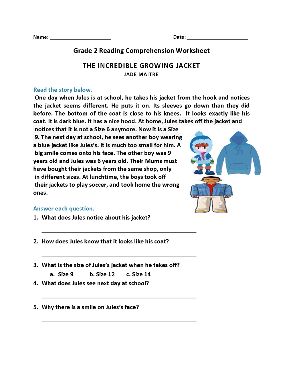 R/reading Comprehension Worksheets 2nd Grade Template Printable