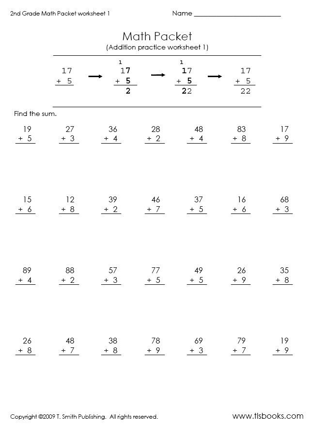 Free 2Nd Grade Math Review Worksheets